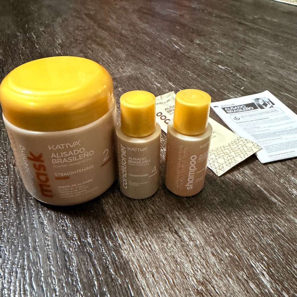 Kativa Alisado Brasileño Hair Straightening Kit Unisex 150ml Keratin Argan Oil